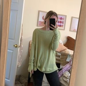 Free People snowy thermal top